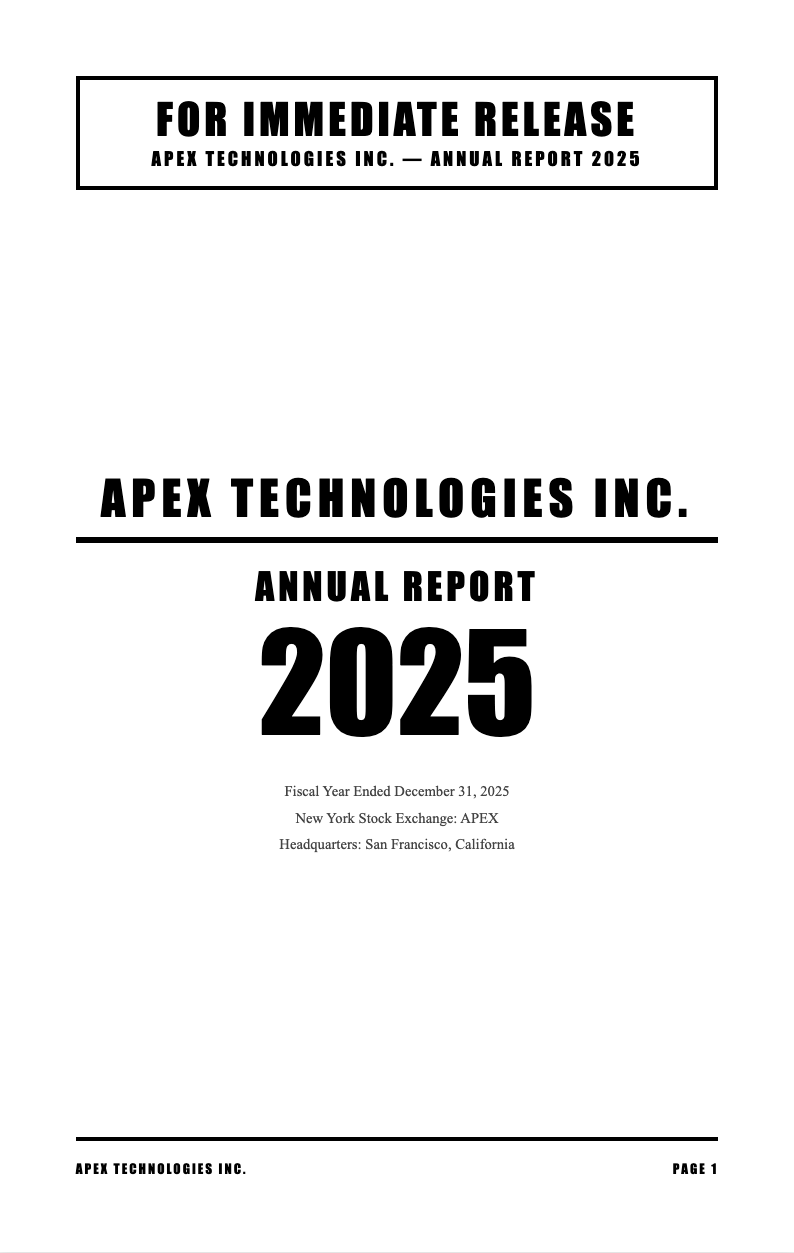 Press release annual report